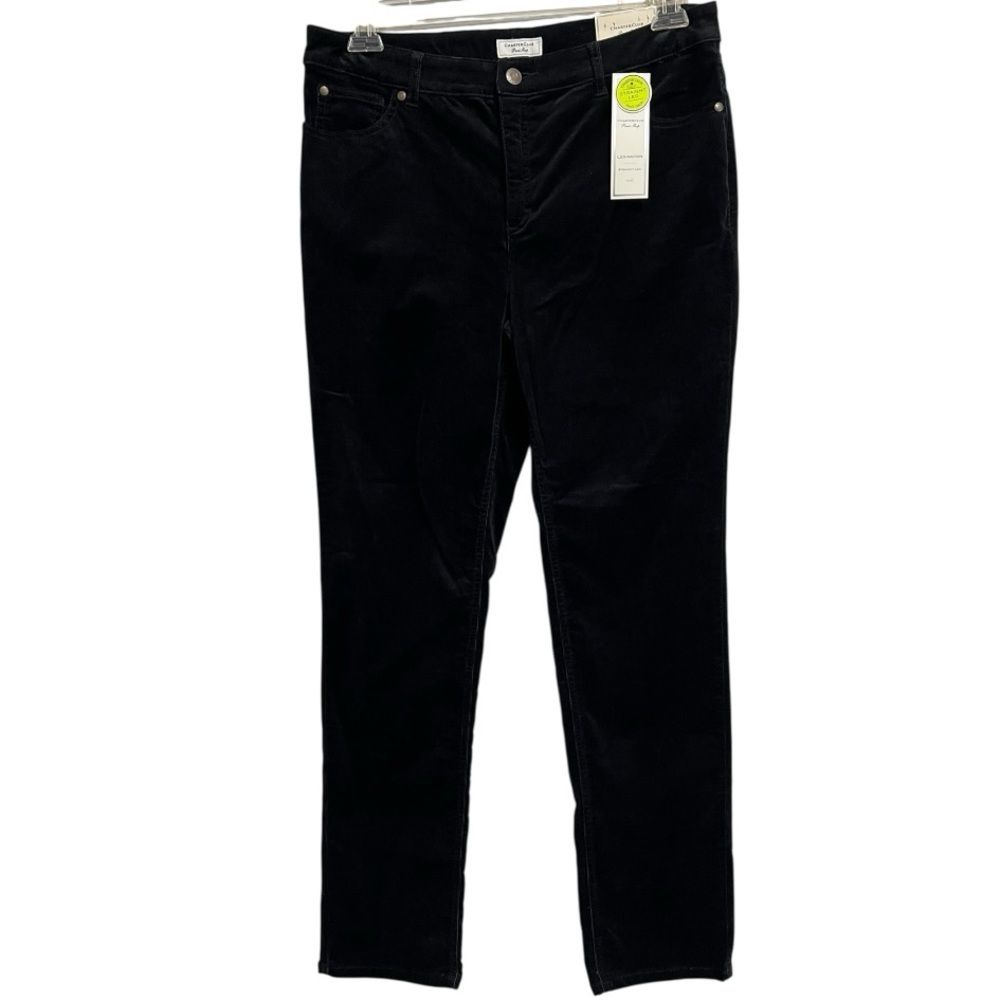Charter Club Straight Leg Tummy Slimming Dark Corduroy Pants Size 12